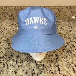 🚀 Atlanta Hawks NBA Bucket Hat Light Blue Cotton Basketball‎ Cap